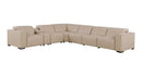1208 - 7 Piece L-Shaped Leather Reclining Sectional With 4 Power Recliners