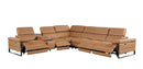 1246 - 7-Piece L-Shaped Modular Power Reclining Sectional With 4 Power Recliners And Power Headrests