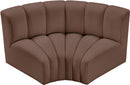 Arc - Faux Leather 2 Piece Modular Sofa