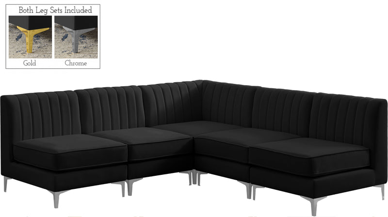 Alina - 5 Piece Armless Sectional