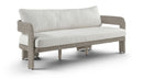 Sandbay - Olefin Water Resistant Fabric And Wicker Outdoor Patio Sofa