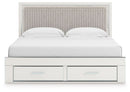 Zuraleus - Upholstered Panel Platform Storage Bed
