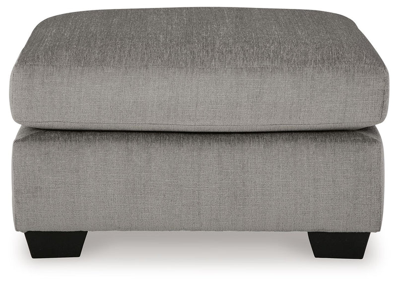 Lanelly - Oversized Accent Ottoman - Alloy