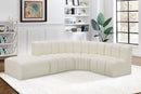 Arc - Faux Leather 5 Piece Corner Modular Sofa