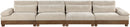 Turin - Chenille Fabric Upholstered Modular Sectional - Taupe