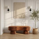 Zenna - Velvet Bench - Cognac