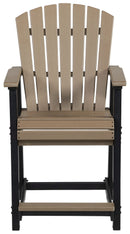 Fairen Trail - Barstool (Set of 2) - Black / Driftwood