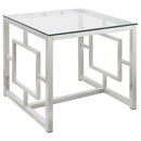 Merced - Glass Top Metal Table