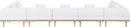 Laguna - 7 Piece Resilient Water Resistant Fabric 142" Upholstered Outdoor Patio Modular Sectional