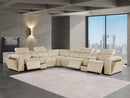 1224 - 8-Piece L-Shaped Sectional Sofa In With 3 Power Recliners & Power Headrests