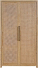Vana - Solid Wood, Oak Veneer And Stainless Steel Storage Cabinet