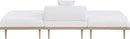 Laguna - 3 Piece Resilient Water Resistant Fabric Outdoor Patio Armless Modular Sofa