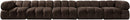 Orin - Fabric Velvet 5 Piece Modular Sofa