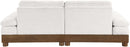 Turin - Chenille Fabric Upholstered Modular Sectional - Cream