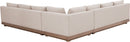 Solace - Olefin Performance Fabric 3 Piece Outdoor Patio Modular Sectional (2 Sofas & Corner Chair)