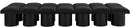 Pavilion - 14 Piece Modular Bench With Black Base