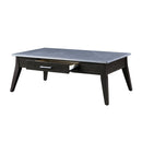 Zemocryss - Coffee Table - Sintered Stone Top & Dark Brown