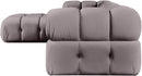 Orin - Velvet 4 Piece Modular Sectional With Chaise