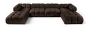 Orin - Velvet 6 Piece Modular Double Chaise Sectional