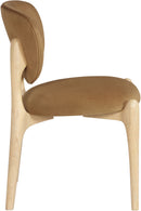 Velora - Upholstered Dining Chair (Set of 2) - Saddle / Natural