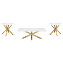 Visalia - Faux Marble Coffee Table Set