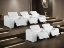 1116 - 8-Piece Modular Power Reclining Sofa, Loveseat & Chair Set In With 5 Power Recliners & Power Headrests