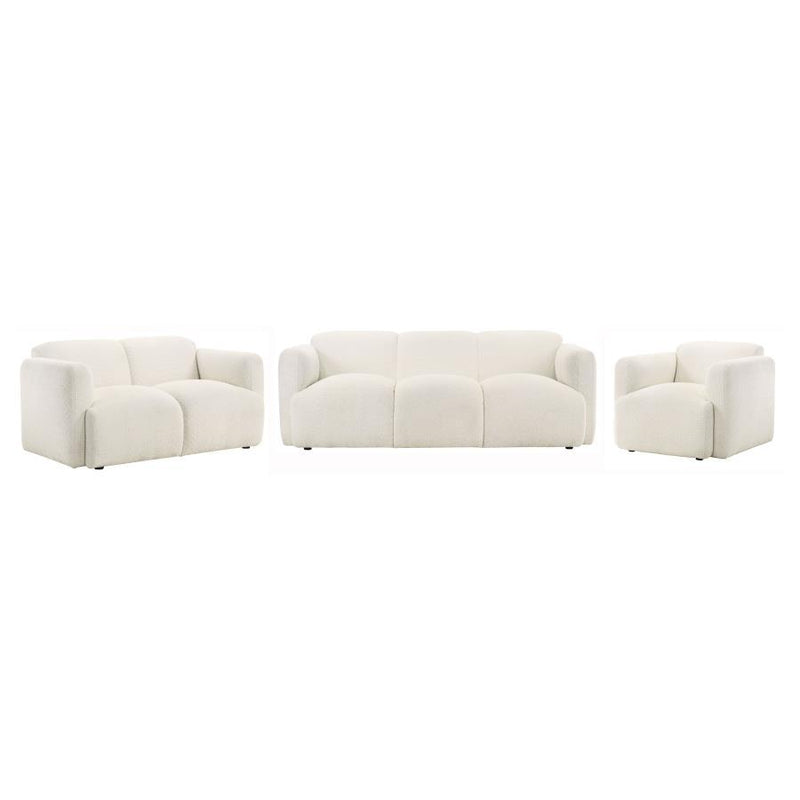 Dorset - Upholstered Round Track Arm Sofa Set