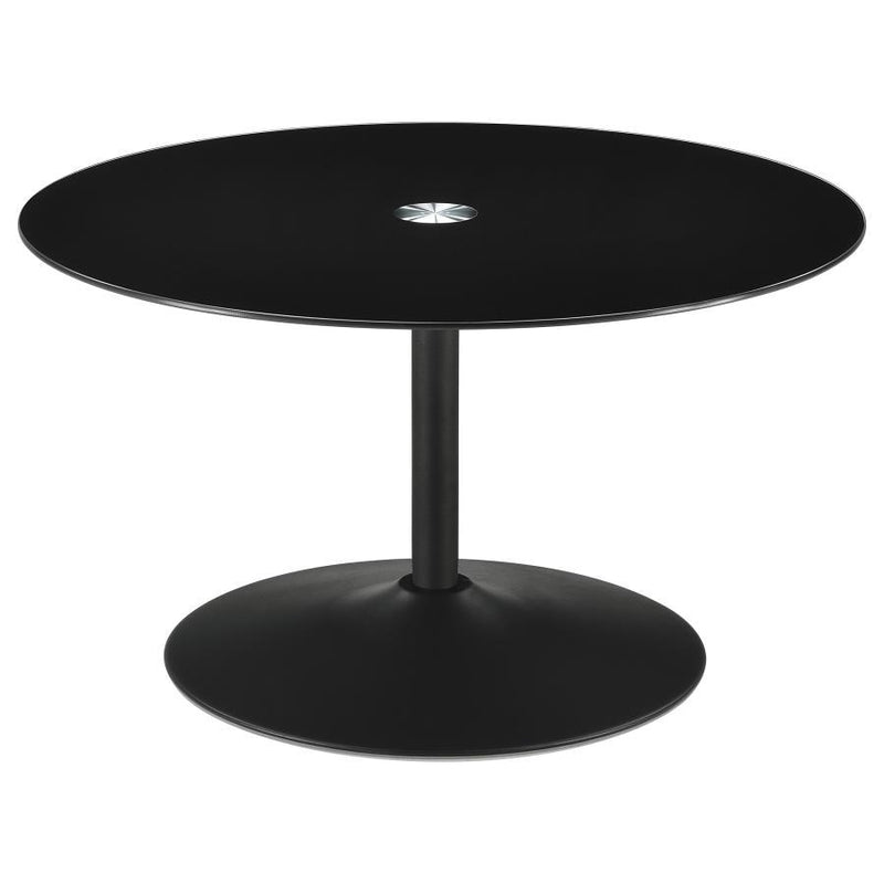 Ganso - Round Glass Top Coffee And End Table Set
