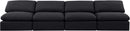 Indulge - Linen 4 Seat Modular Armless Sofa