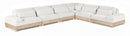 Turin - Chenille Fabric Upholstered Modular Sectional - White