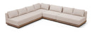 Solace - Olefin Performance Fabric 4 Piece Outdoor Patio Modular Sectional