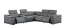 2679 - 6-Piece L-Shaped Power Reclining Sectional In Genuine Leather (3 Recliners)