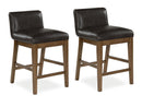 Cabalynn - Upholstered Barstool (Set of 2) - Two-tone Brown