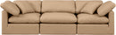 Indulge - Faux Leather 3 Piece Modular Sofa - Tan