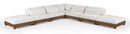 Turin - Chenille Fabric Upholstered Modular Sectional - Cream