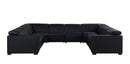 1208 - 8 Piece U Shaped Leather Sectional With 4 Power Recliners & Power Headrest