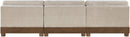 Turin - Chenille Fabric Upholstered Modular Sectional - Taupe
