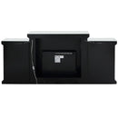 Noralie - Fireplace With LED & Bluetooth - Mirrored & Faux Diamonds