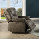 Harumi - Power Motion Recliner With USB - Gray Fabric