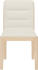 Ellis - Vegan Leather Upholstered Dining Chair (Set of 2) - Natural Base