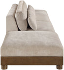 Turin - Chenille Fabric Upholstered Modular Sectional - Taupe