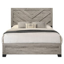 Mari - Queen Bed - Light Gray Finish