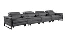 1246 - Modular Power Triple Reclining Triple Console Sofa With Power Reclining Headrests