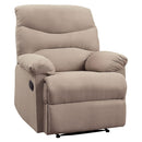 Arcadia - Motion Recliner - Beige Woven Fabric
