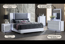 Ylime - 4 Piece Queen Bedroom Set (Bed, Dresser, Mirror, Nightstand) - Smooth White
