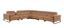 1246 - 7-Piece L-Shaped Modular Power Reclining Sectional With 3 Power Recliners And Power Headrests