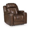 Mestrino - Power Recliner With Adjustable Headrest - Hickory