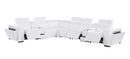 1224 - 8-Piece L-Shaped Sectional Sofa In With 3 Power Recliners & Power Headrests