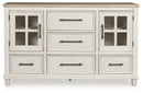 Shaybrock - Dresser - Antique White / Brown