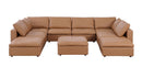 1100 - Top-Grain Italian Leather 9-Piece Sectional With Chaise